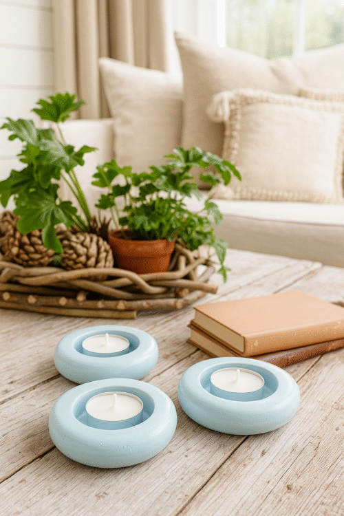 Rankų darbo žvakidžių rinkinys (3 vnt.) Rankų darbo žvakidžių rinkinys (3 vnt.)