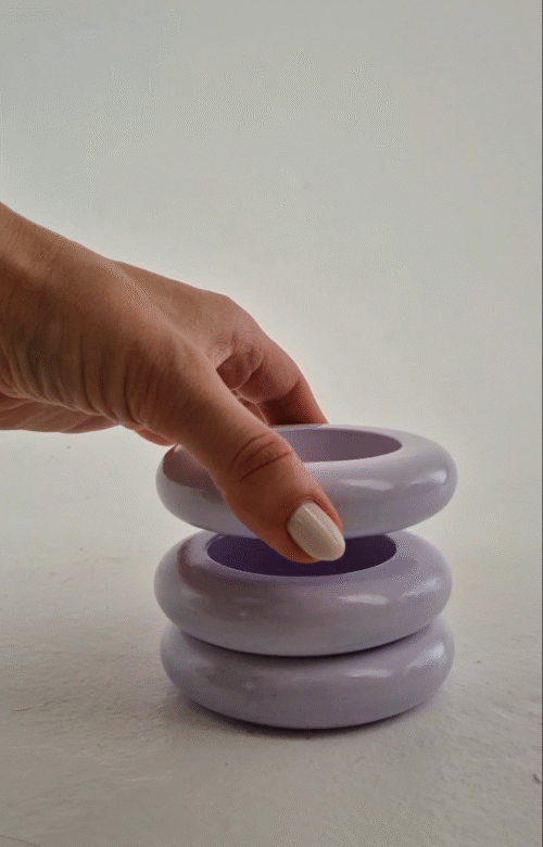 Rankų darbo žvakidžių rinkinys (3 vnt.)